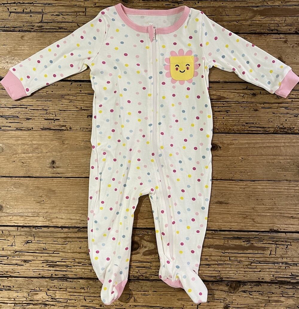 Koala Baby polka dot sleepsuit Infant size 9m NWOT